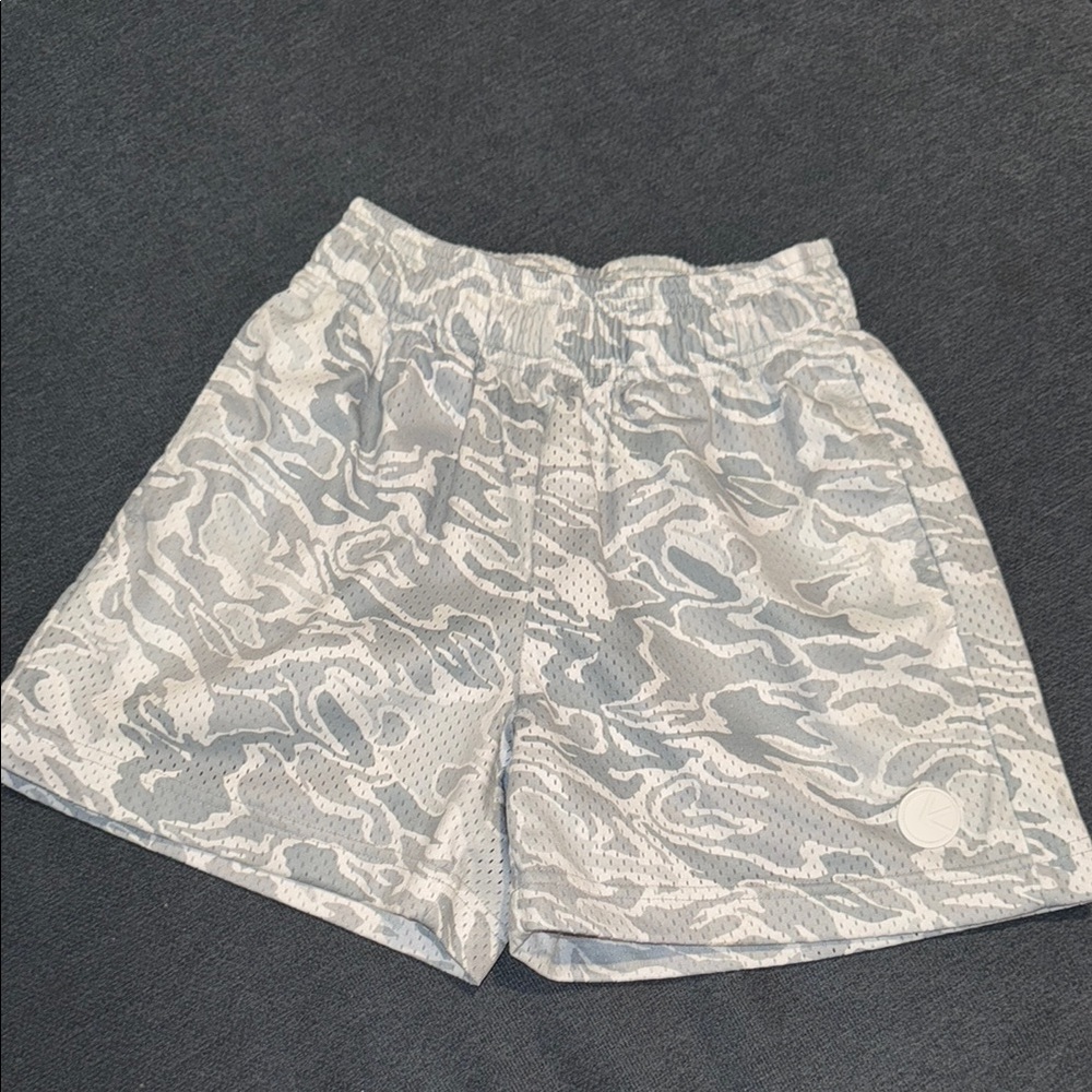 Ethika Kids Camo Shorts - Gray and White